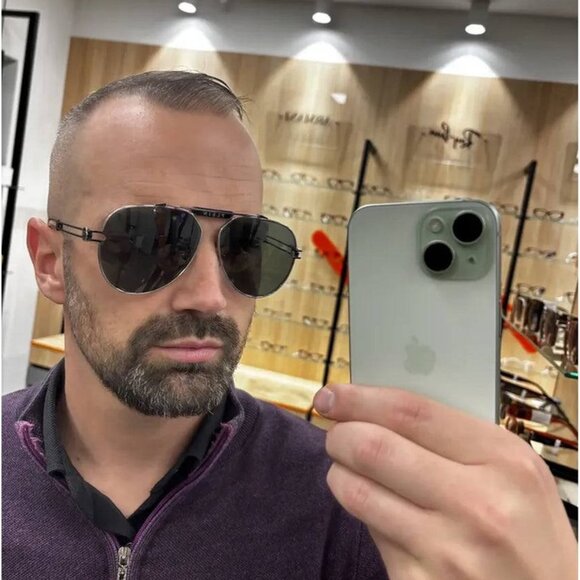 🕶️ New Philipp Plein SPP048M 033M Sunglasses - Shiny Rose Gold Frame - Picture 3 of 12